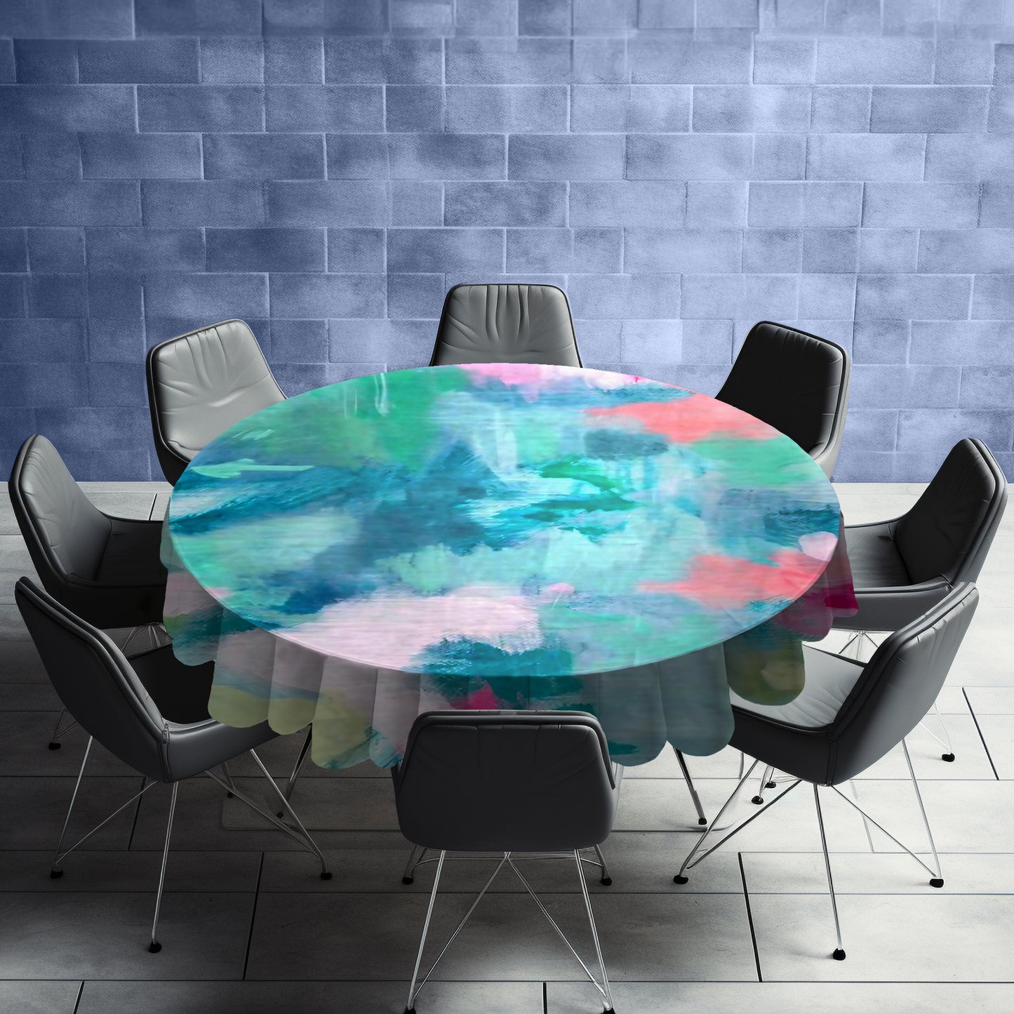 Artist Playground Round Tablecloth
