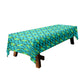 Artistic Turquoise Pattern 3m Rectangle Tablecloth