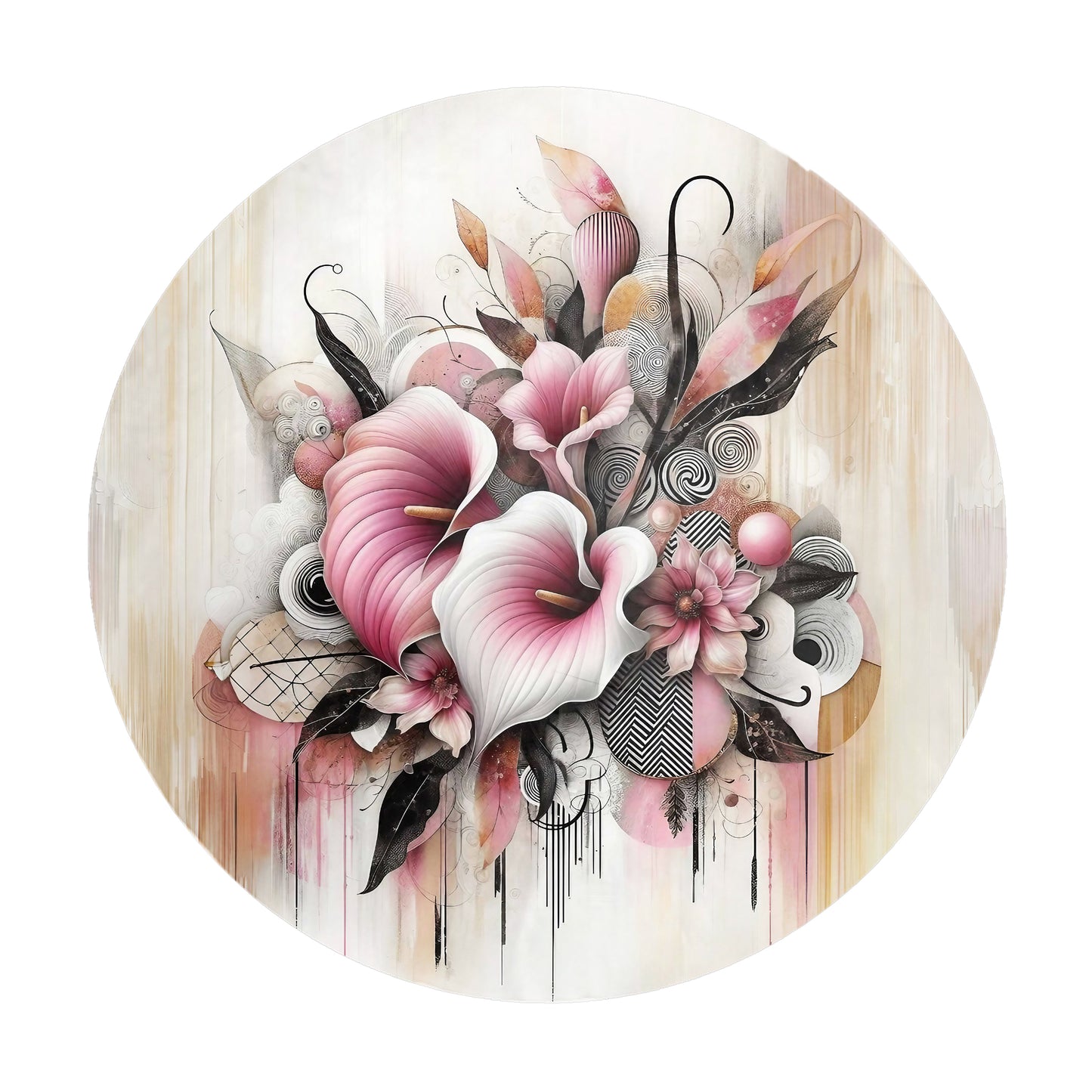 Arum Lilies Round Tablecloth