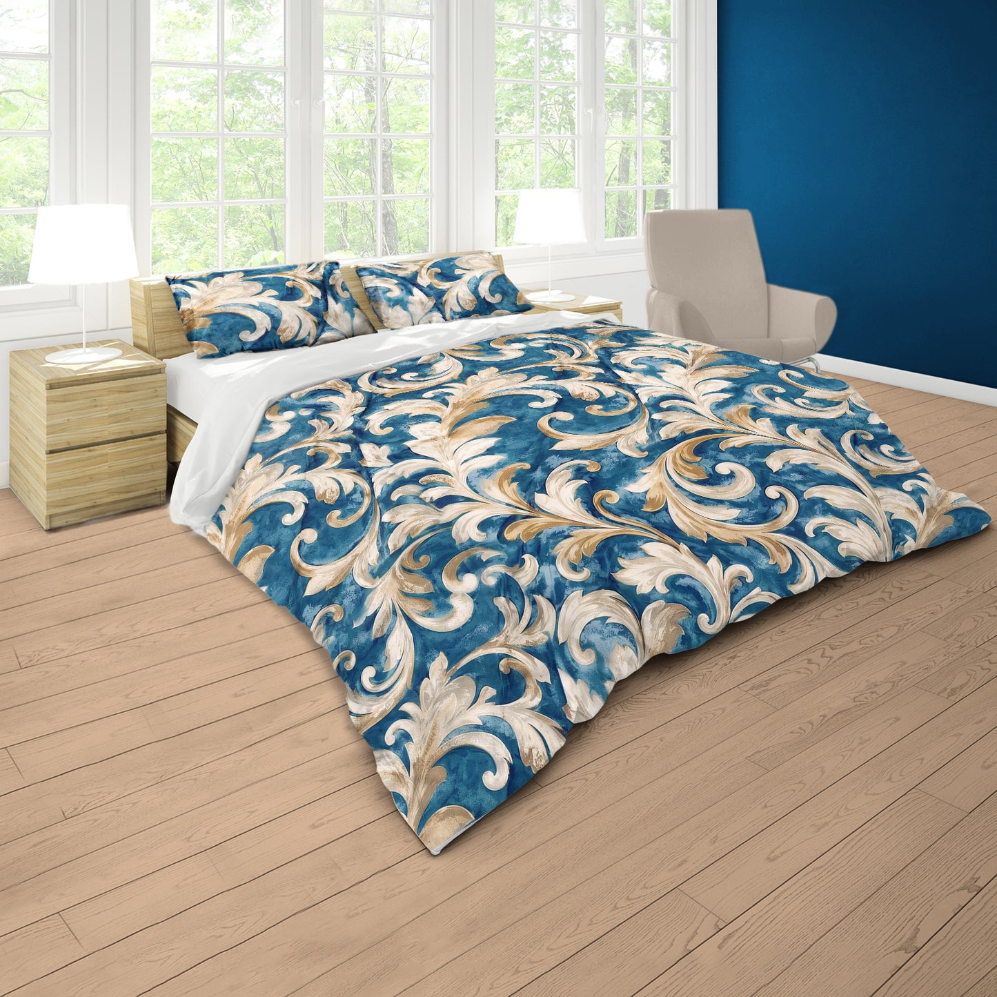 Atlantic Royal Blue Duvet Cover Set