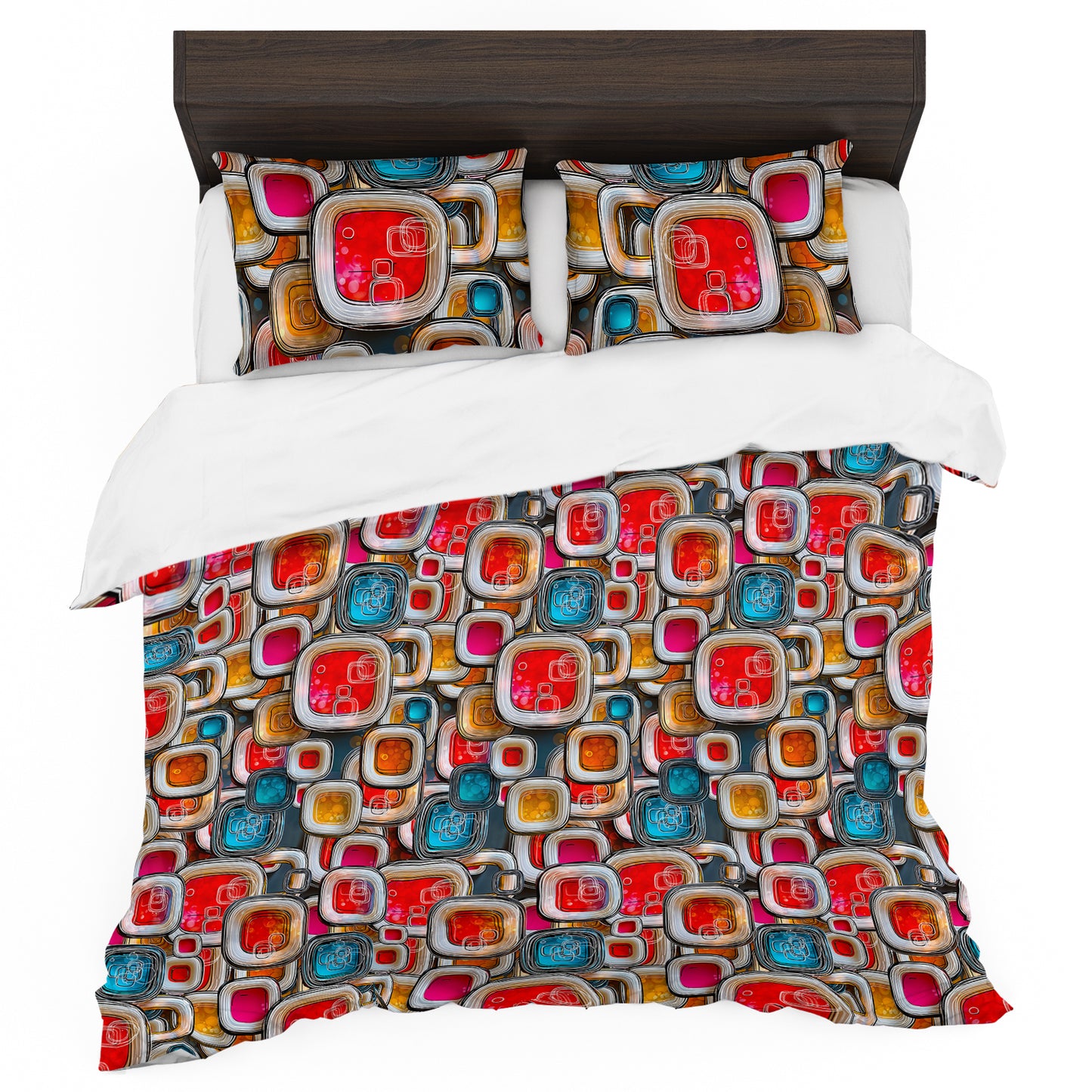 Atomic Gel Tiles Duvet Cover Set
