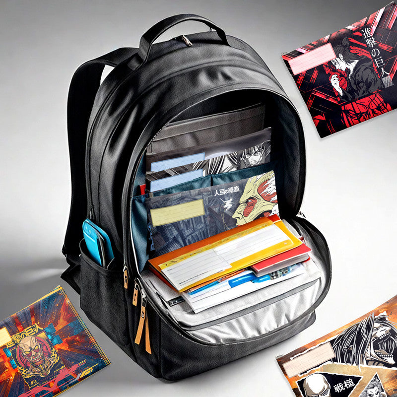 Attack On Titan Clash Subject Savvy Book Bags Set Of 6