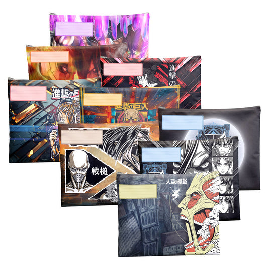 Attack On Titan Clash Subject Savvy Book Bags Set Of 9