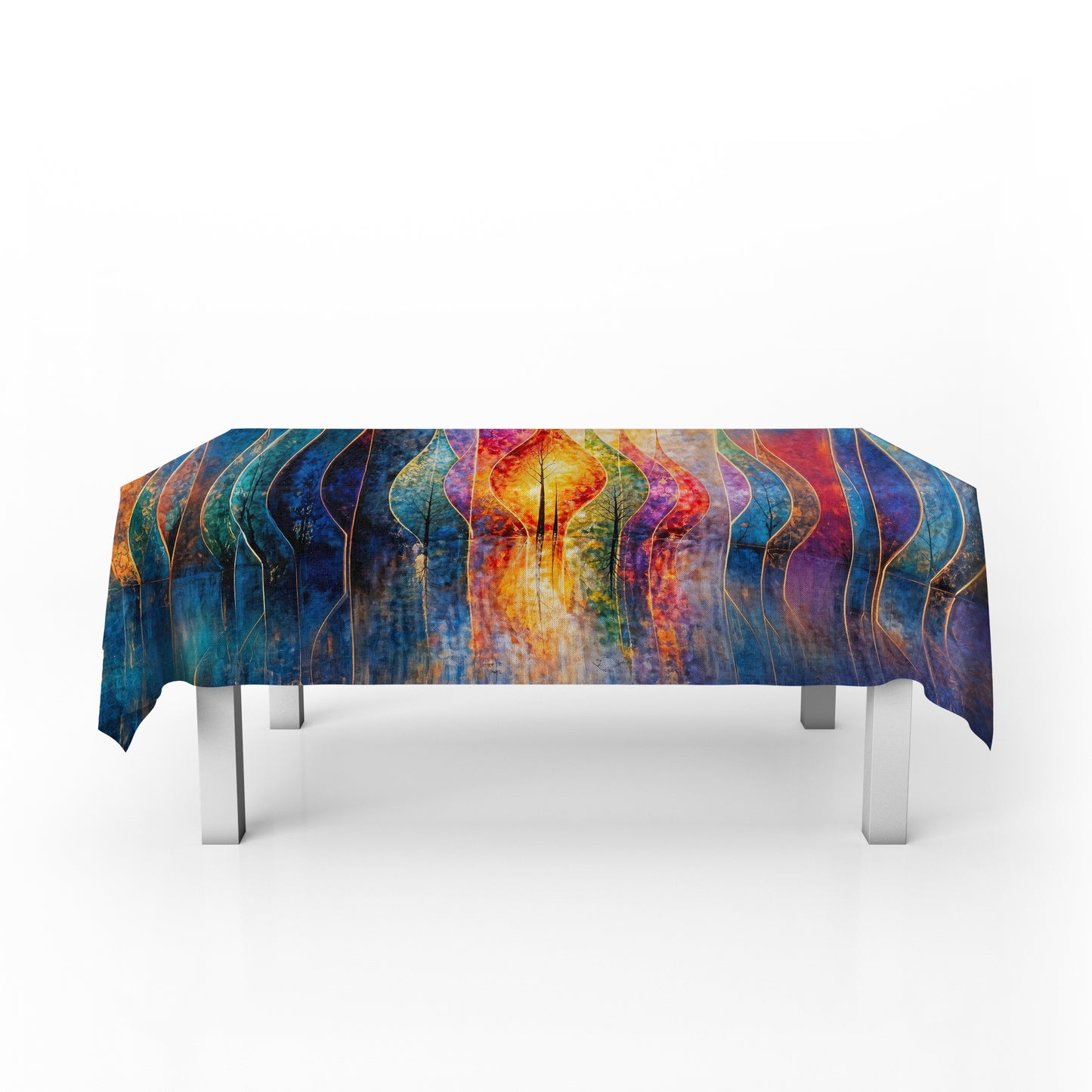Aura Echoes Rectangle Tablecloth