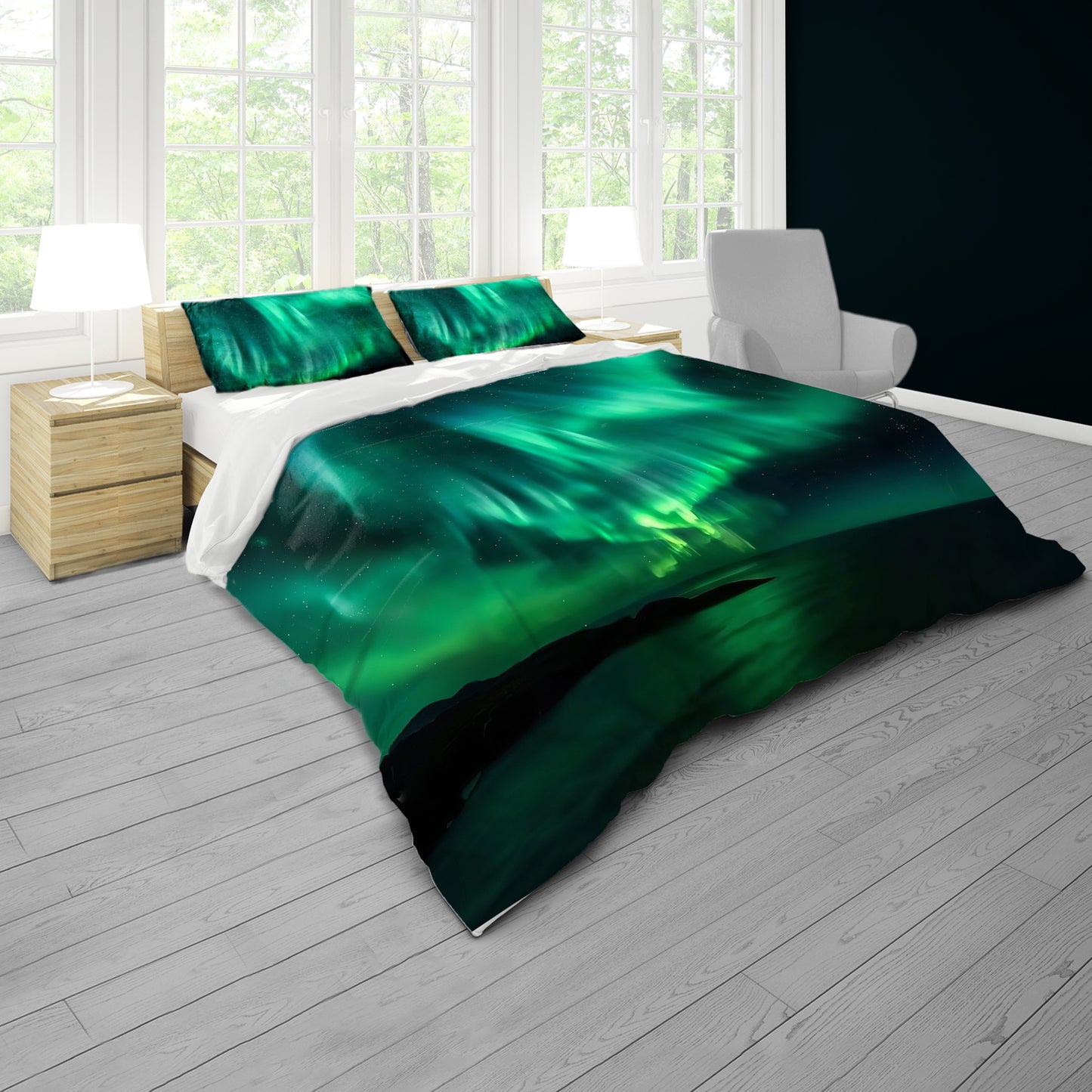 Aurora Lights Duvet Cover Set