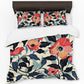 Autumn Pink Flowers Duvet Cover Set by Wikus Schalkwyk