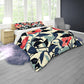 Autumn Pink Flowers Duvet Cover Set by Wikus Schalkwyk