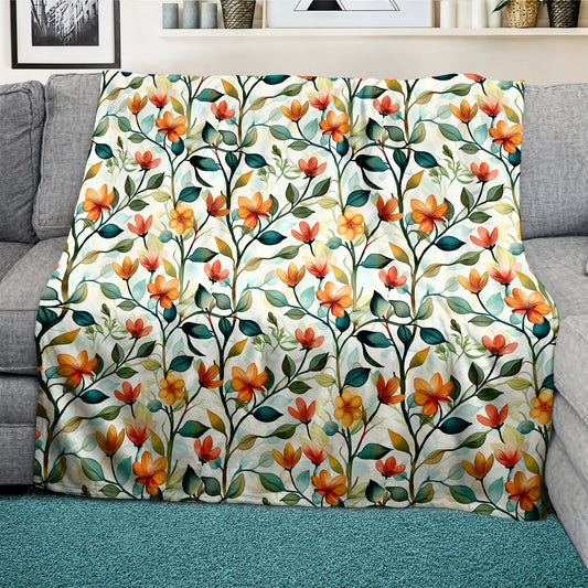 Autumn Arrival Light Weight Fleece Blanket