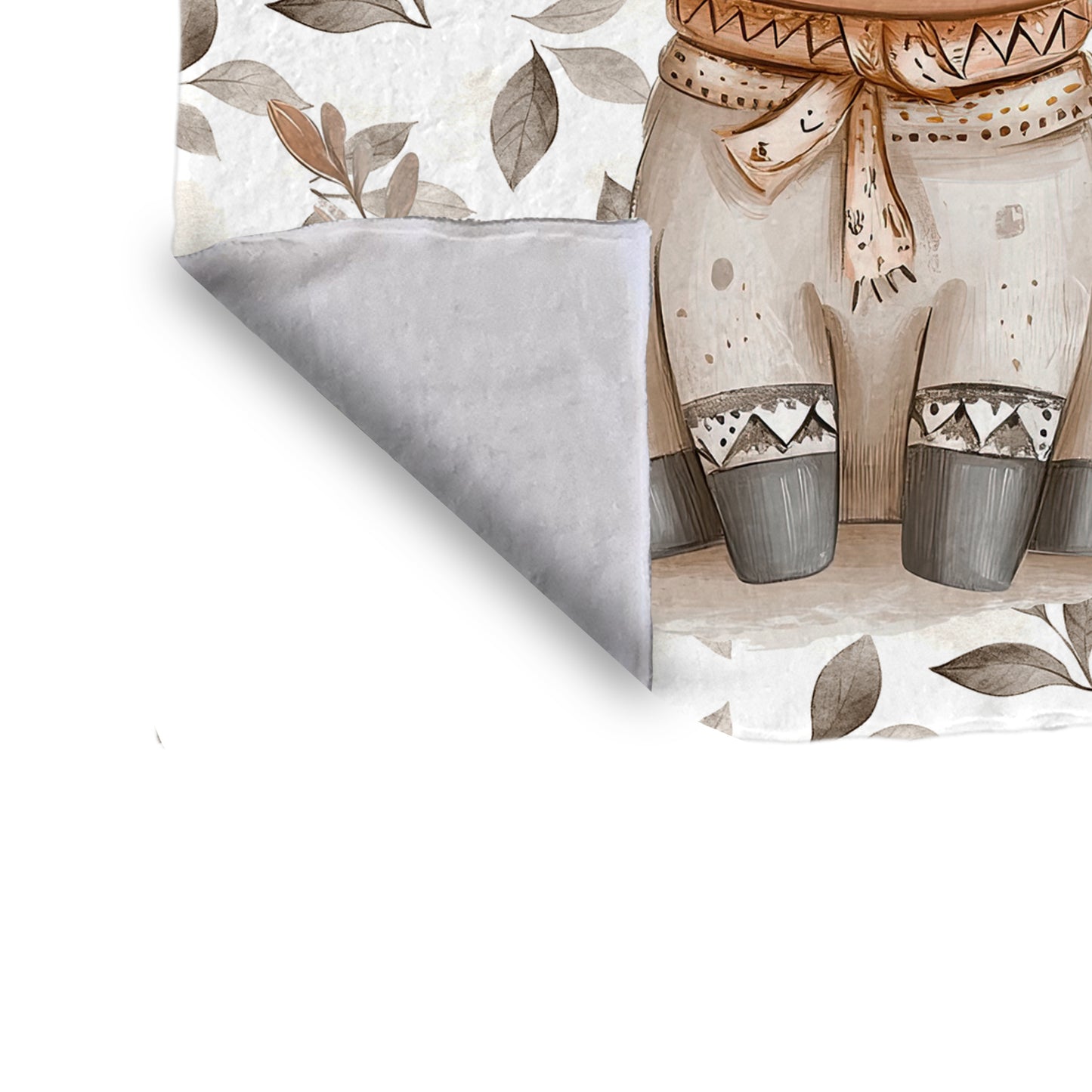Autumn Baby Cow Baby Fleece Blanket by Mark van Vuuren