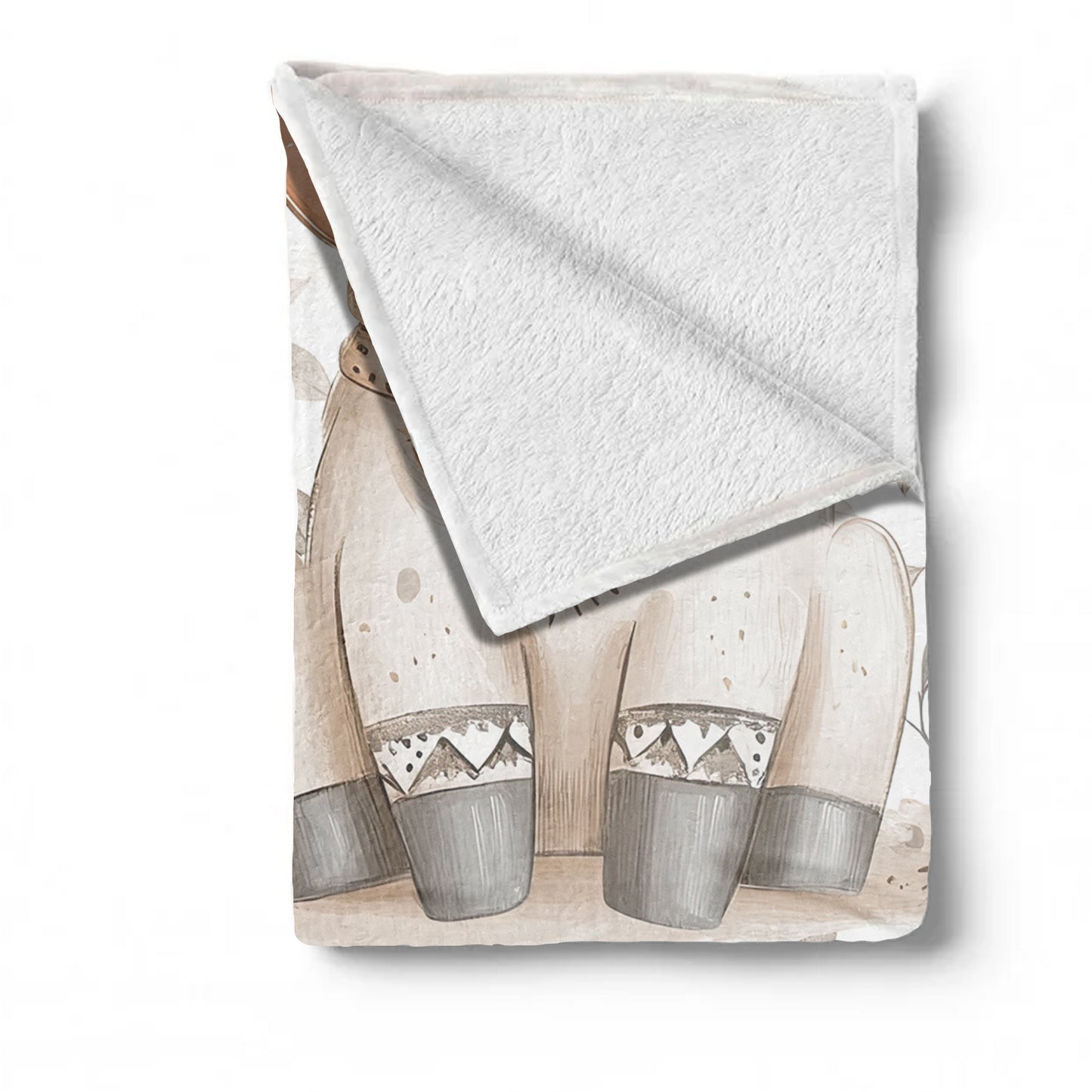 Autumn Baby Cow Baby Fleece Blanket by Mark van Vuuren