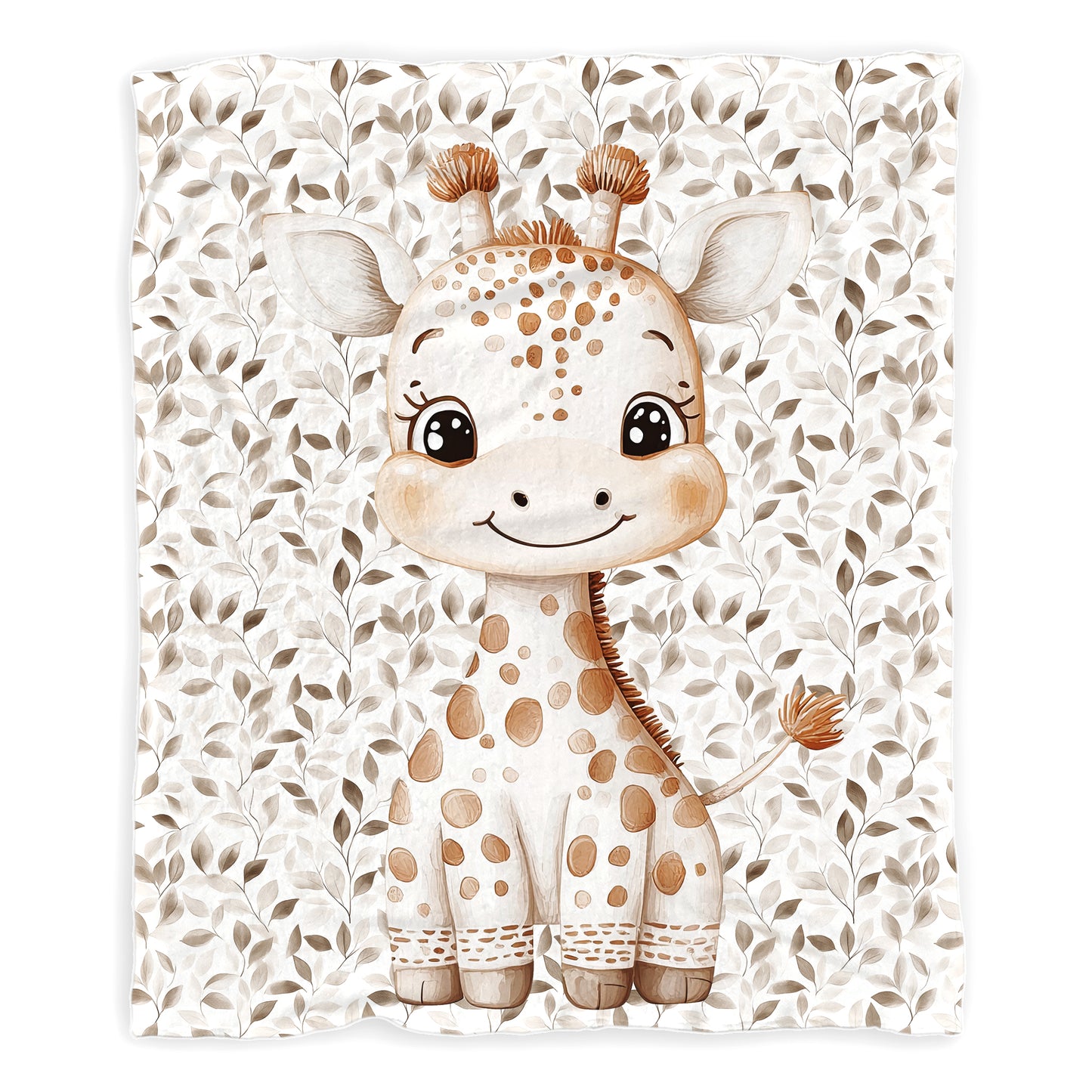 Autumn Baby Giraffe Baby Fleece Blanket by Mark van Vuuren