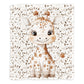 Autumn Baby Giraffe Baby Fleece Blanket by Mark van Vuuren