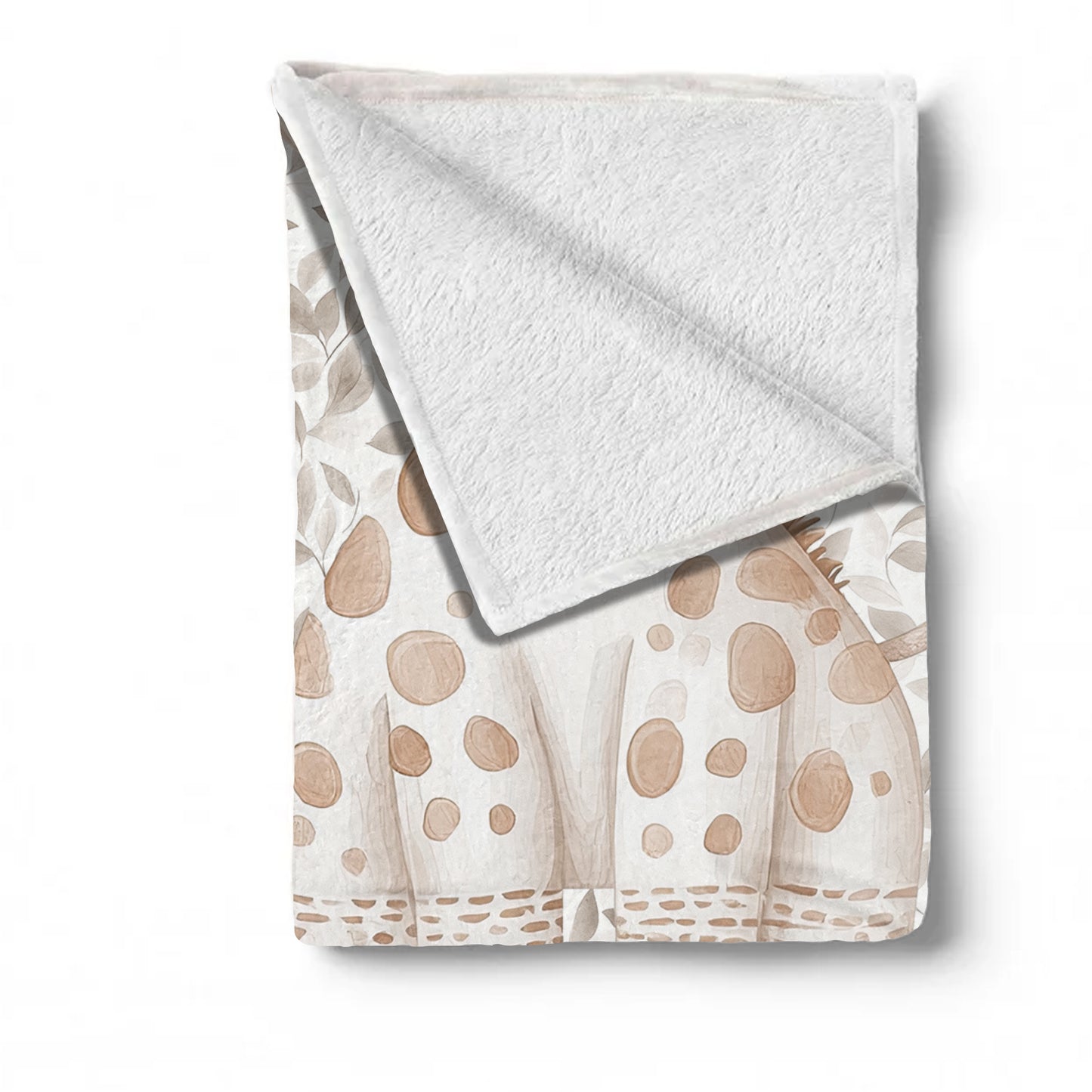 Autumn Baby Giraffe Baby Fleece Blanket by Mark van Vuuren