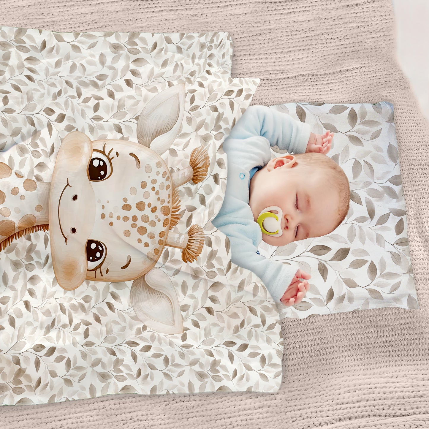 Autumn Baby Giraffe Cot Set by Mark van Vuuren