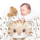 Autumn Baby Tiger Baby Fleece Blanket by Mark van Vuuren