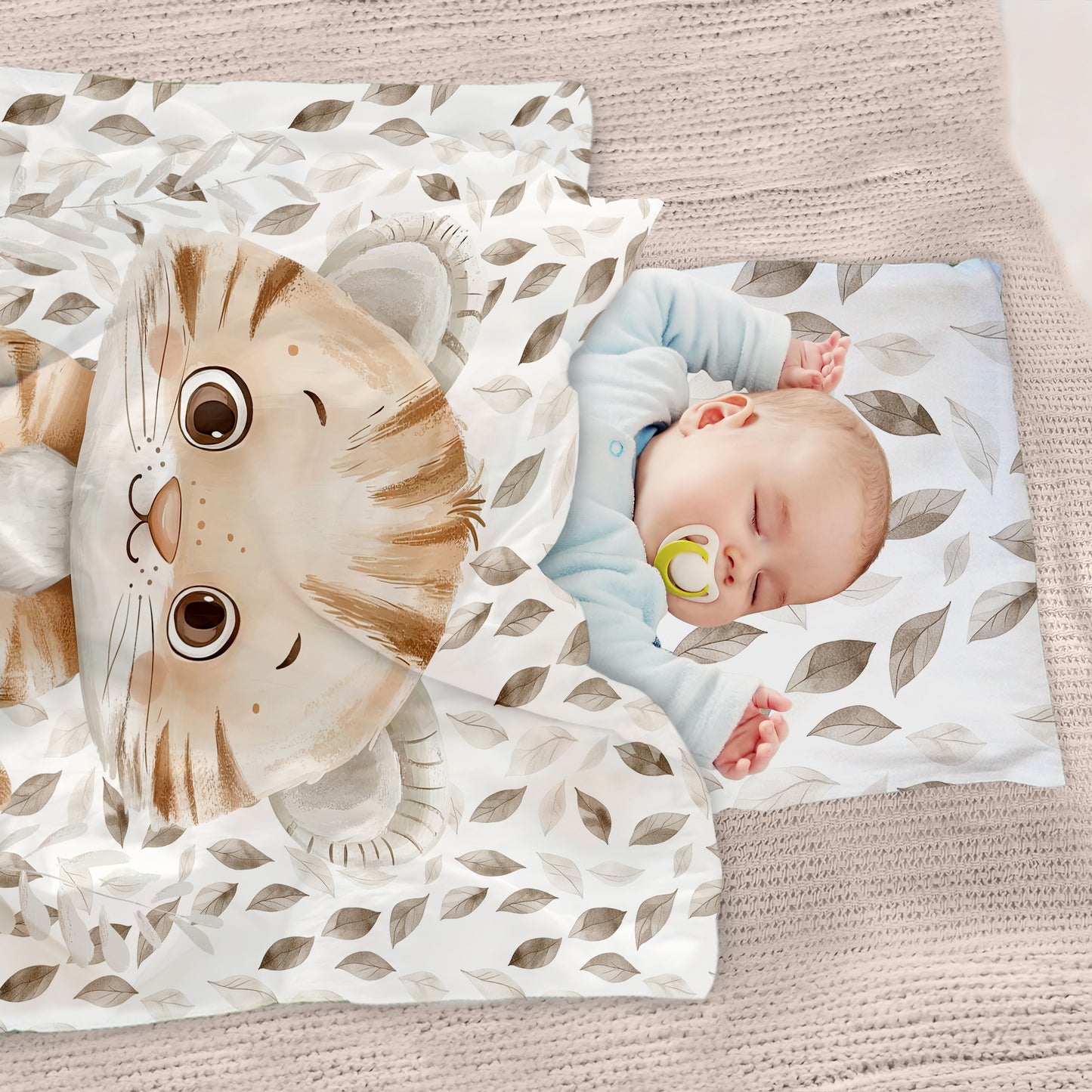 Autumn Baby Tiger Cot Set by Mark van Vuuren