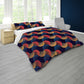 Autumn Colours and Blue Pattern Duvet Cover Set