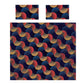 Autumn Colours and Blue Pattern Duvet Cover Set