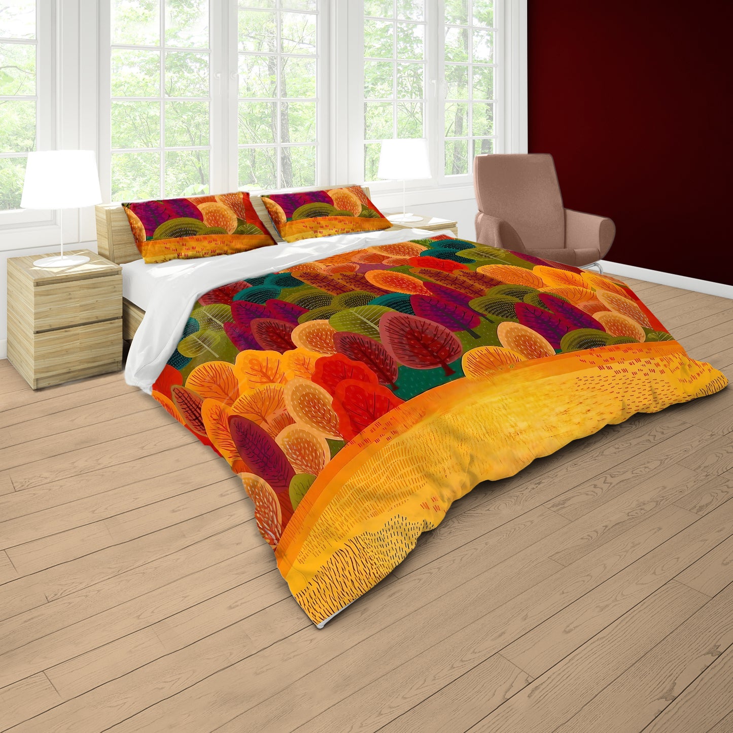 Autumn Forest Duvet Cover Set