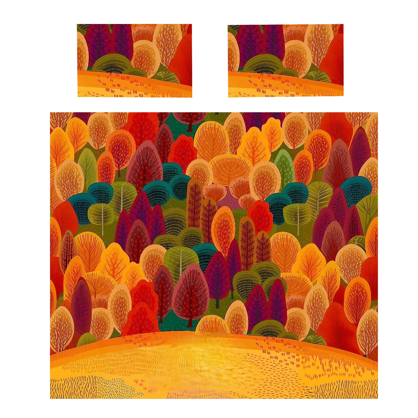 Autumn Forest Duvet Cover Set