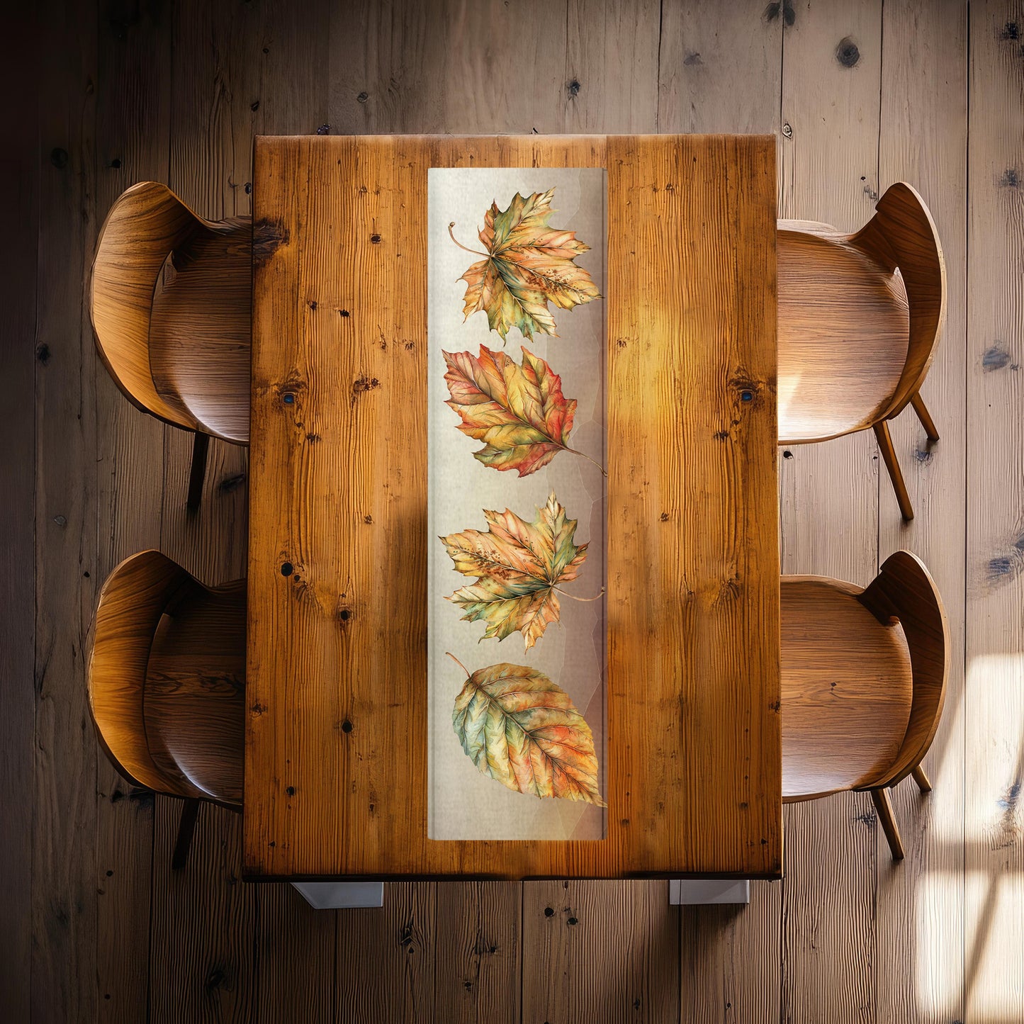 Autumn Leaves 160cm Table Runner