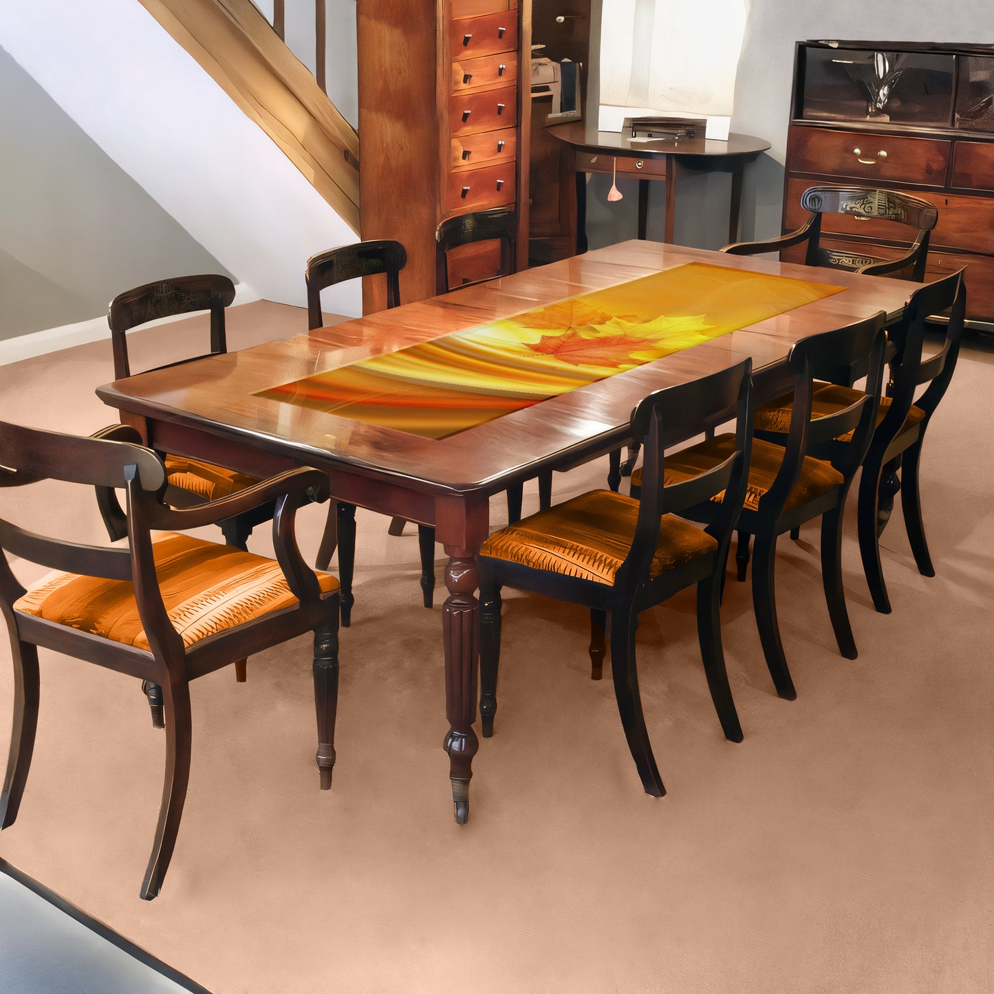 Autumn Wave 160cm Table Runner