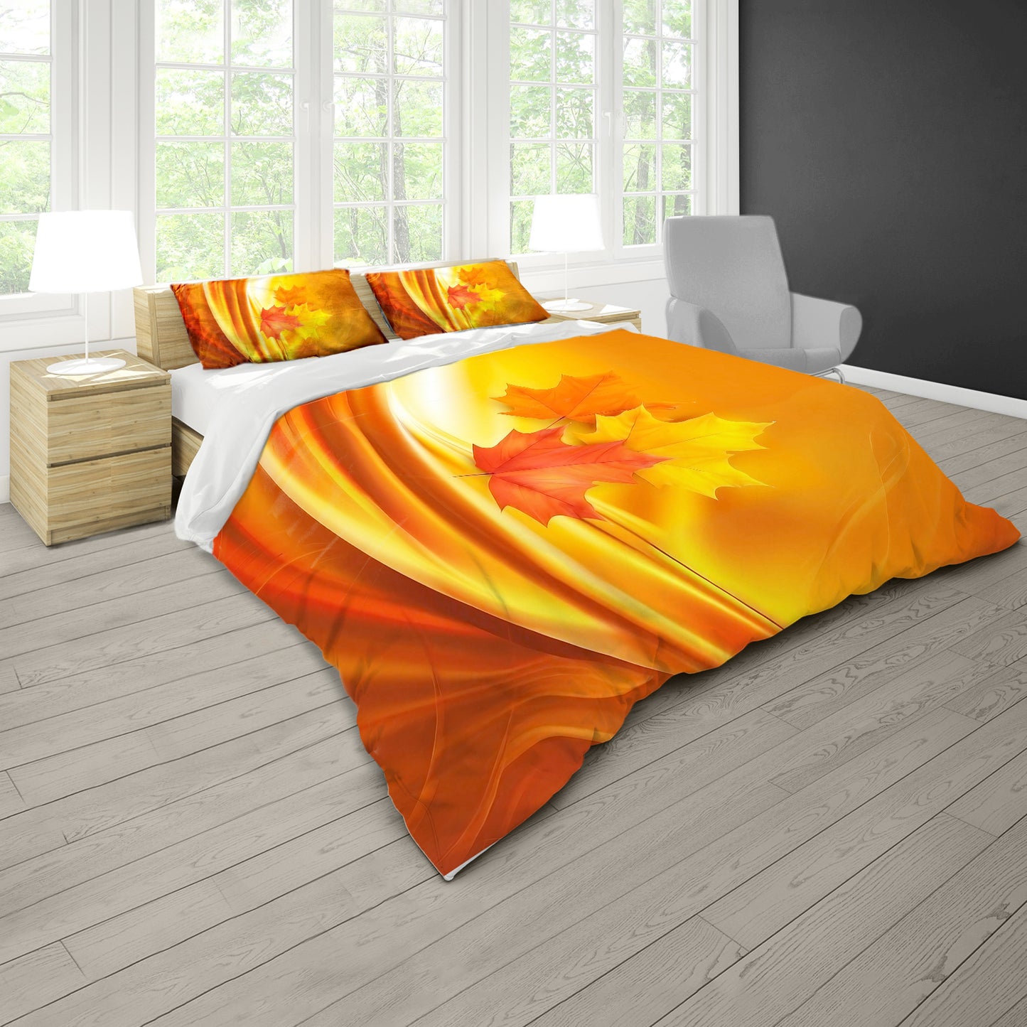 Autumn Wave Duvet Cover Set