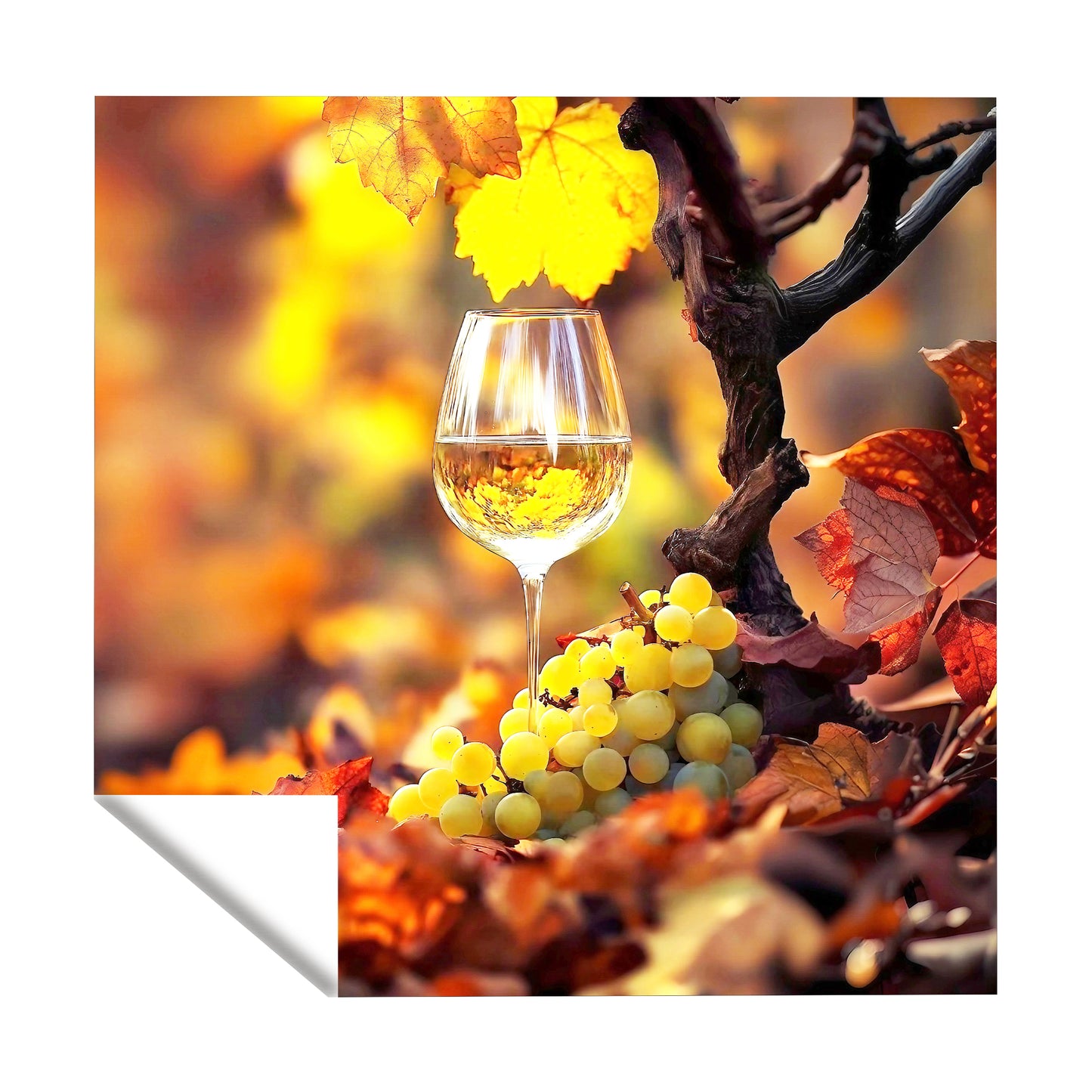 Autumn Wine Square Tablecloth