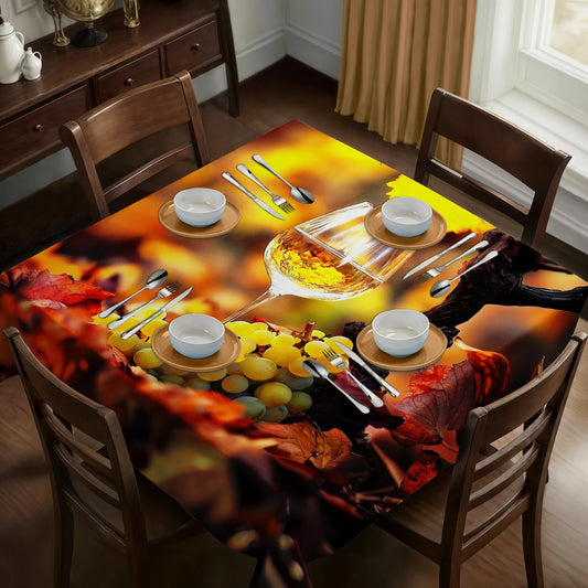 Autumn Wine Square Tablecloth