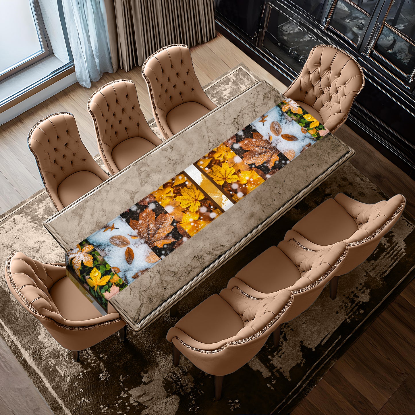 Autumn Winter Table Runner
