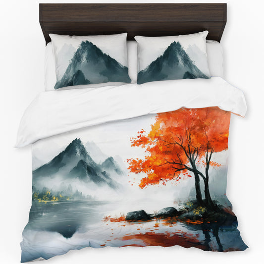 Autumn Zen Lakeside Duvet Cover Set