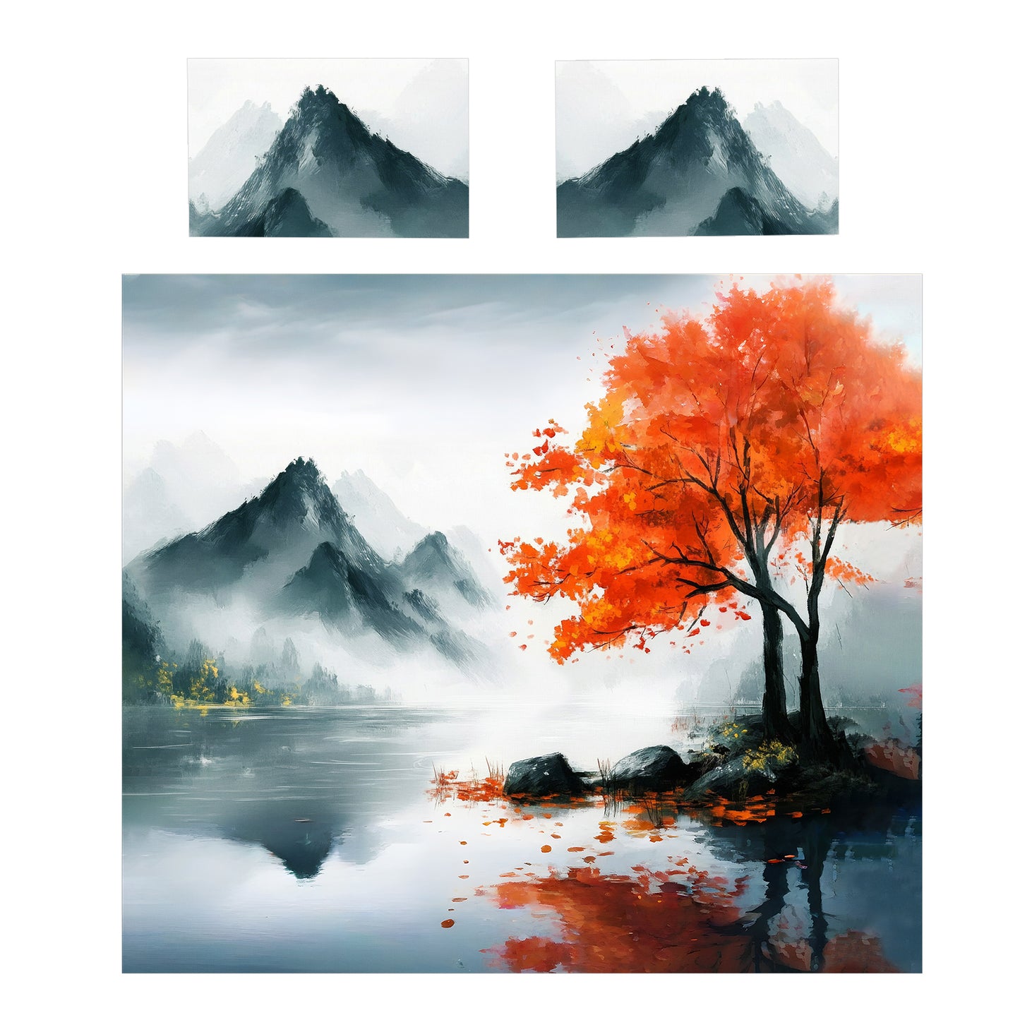 Autumn Zen Lakeside Duvet Cover Set