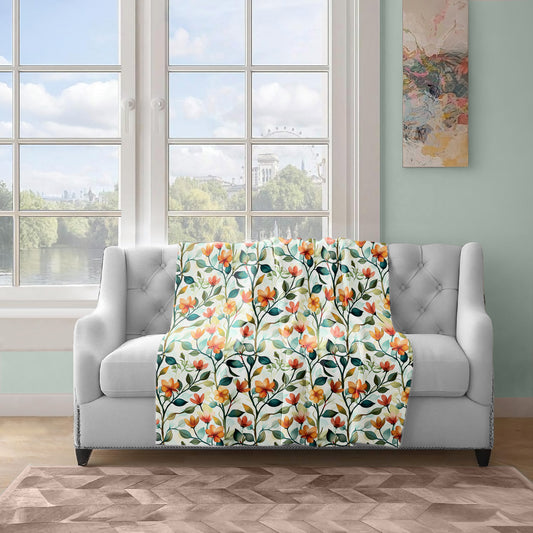 Autumn Arrival Light Weight Fleece Blanket