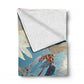 Azure Bloom Light Weight Fleece Blanket by Wikus Schalkwyk