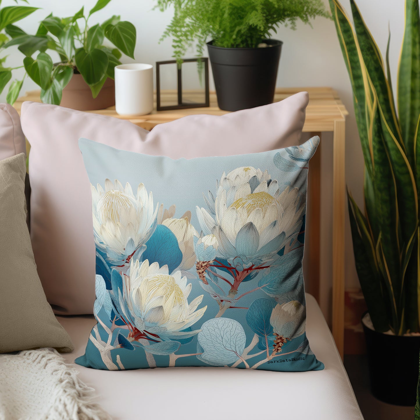 Azure Bloom Luxury Scatter by Wikus Schalkwyk