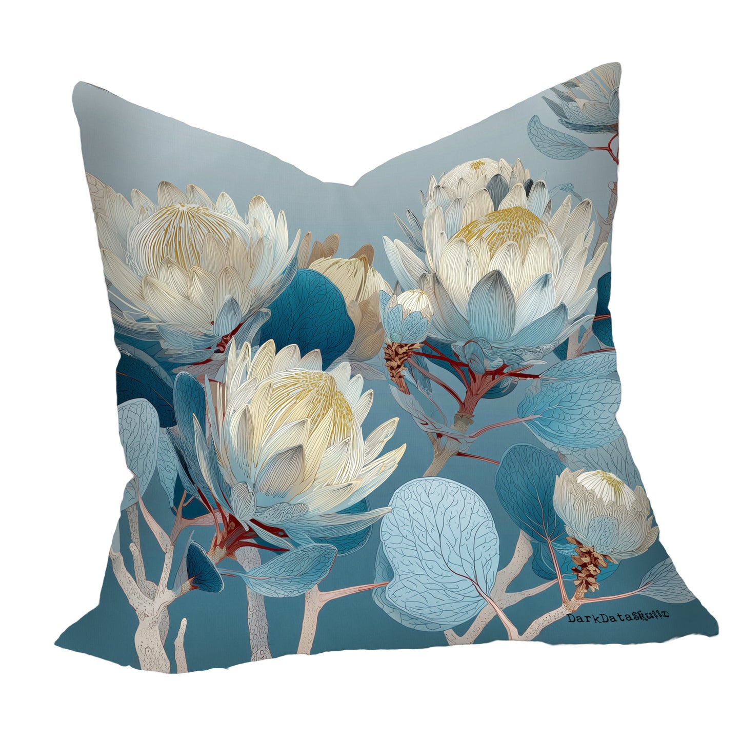 Azure Bloom Luxury Scatter by Wikus Schalkwyk