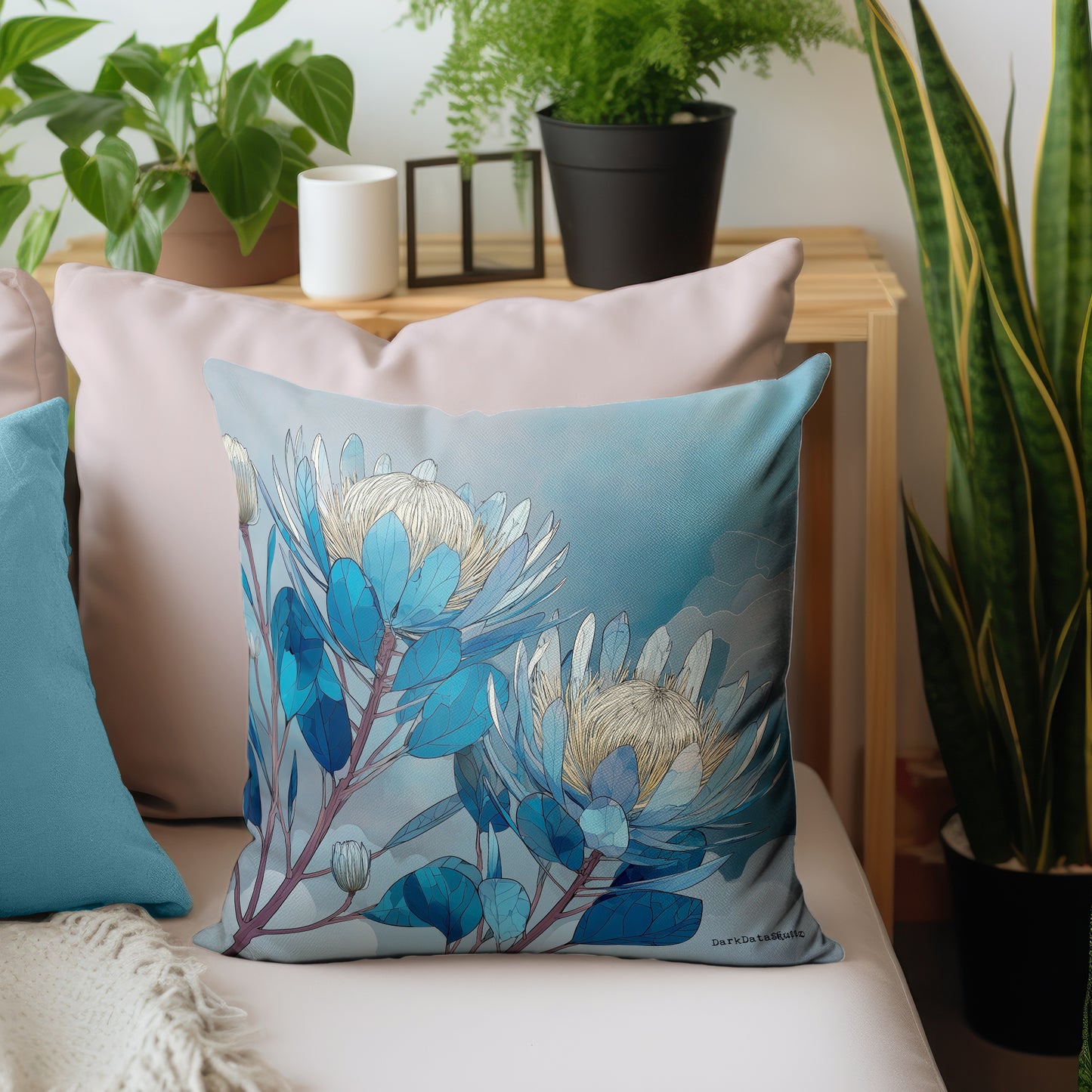 Azure Bloomscape Luxury Scatter by Wikus Schalkwyk