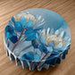 Azure Bloomscape Round Tablecloth by Wikus Schalkwyk