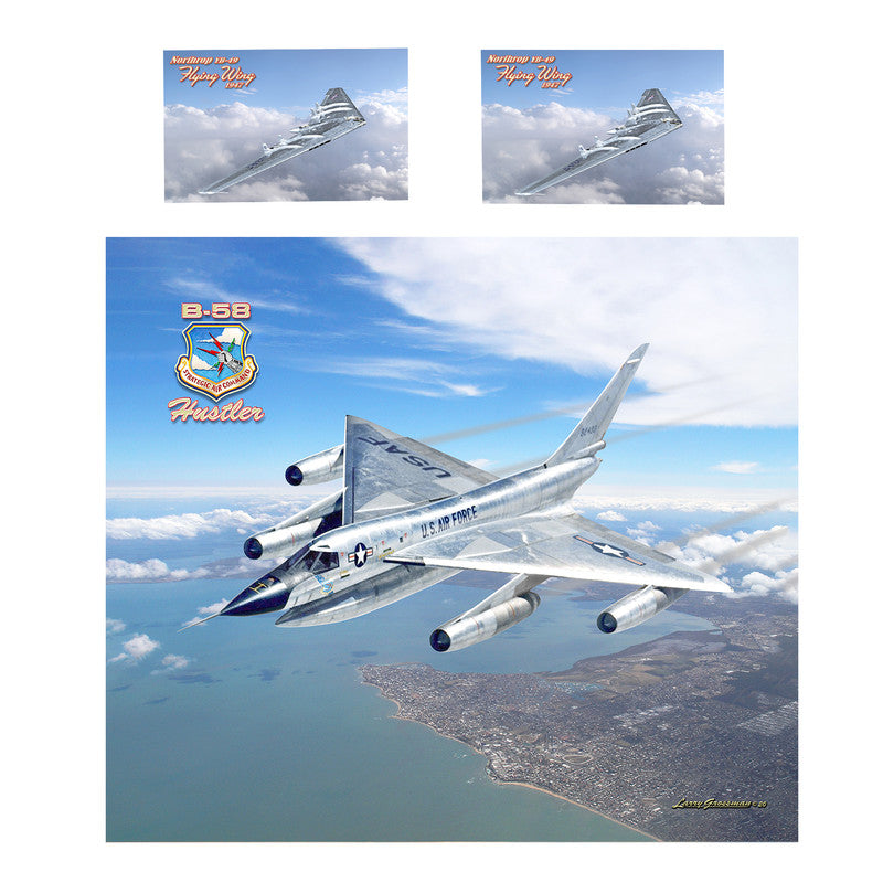 B 58 Hustler Duvet Cover Set by Larry Grossman