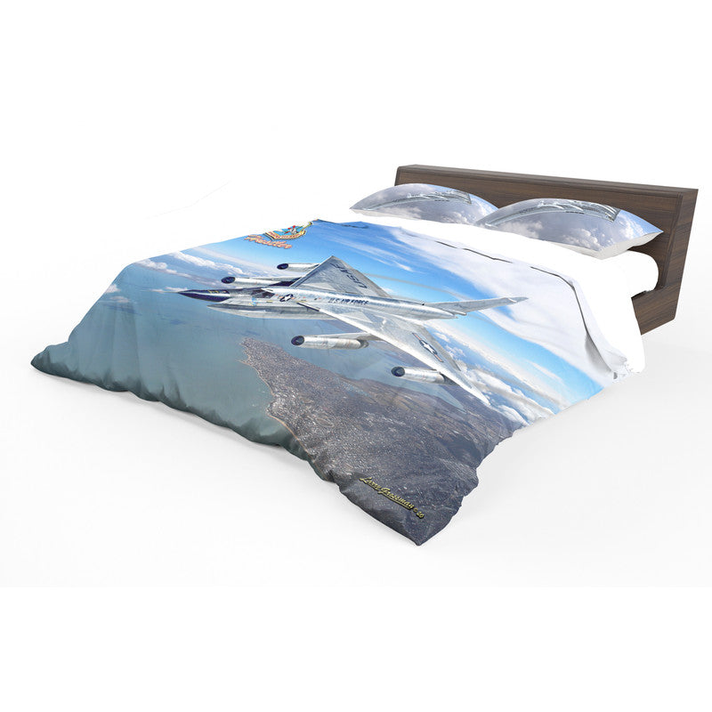 B 58 Hustler Duvet Cover Set by Larry Grossman