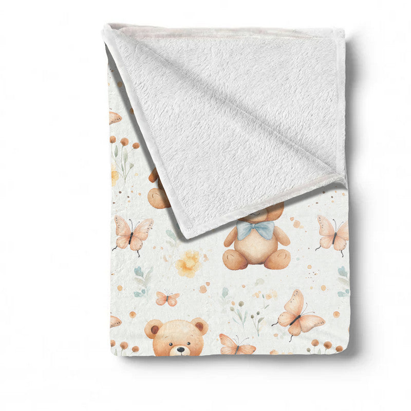 Baby Bowtie Bears Minky Blanket