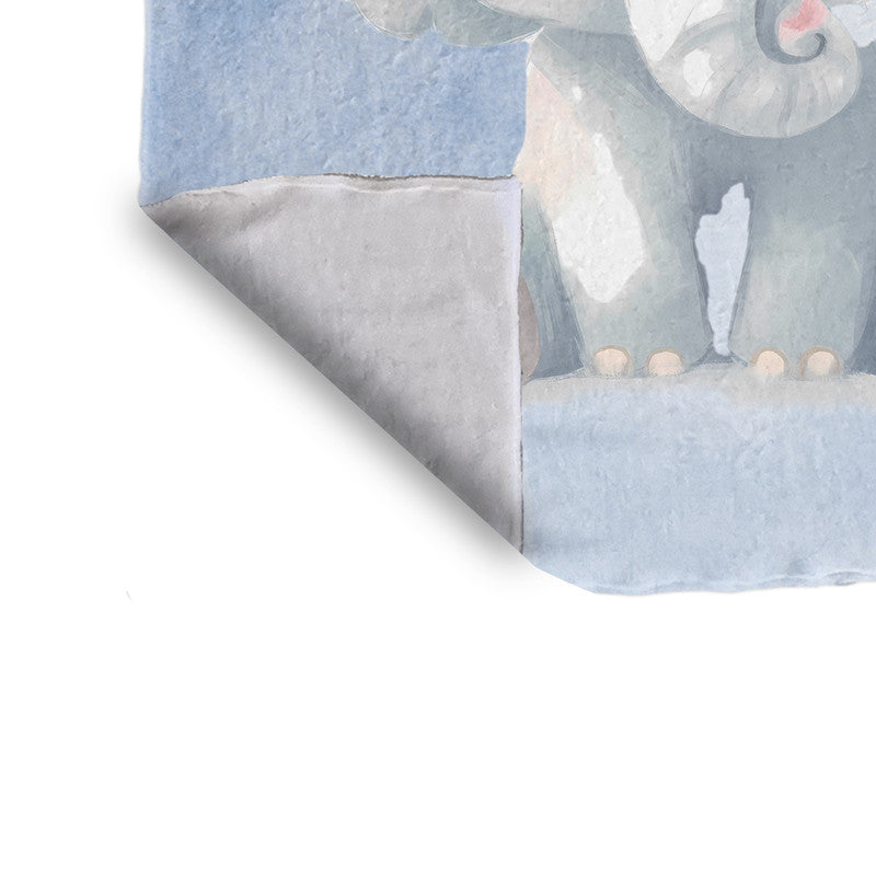 Baby Elephant Minky Blanket by Wikus Schalkwyk