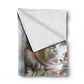 Baby Hippo Swimming Light Weight Fleece Blanket