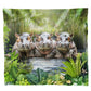 Baby Hippo Swimming Light Weight Fleece Blanket