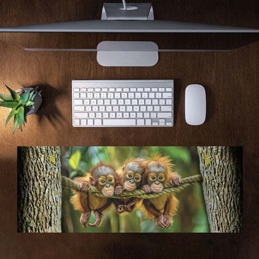 Baby Orangutang Large Desk Pad