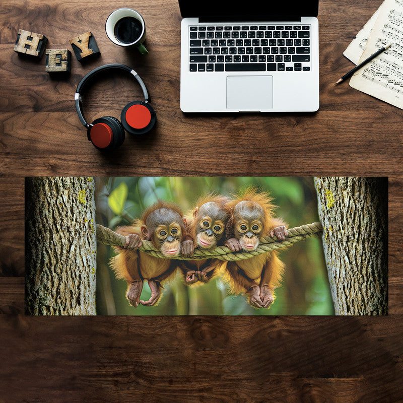 Baby Orangutang Large Desk Pad