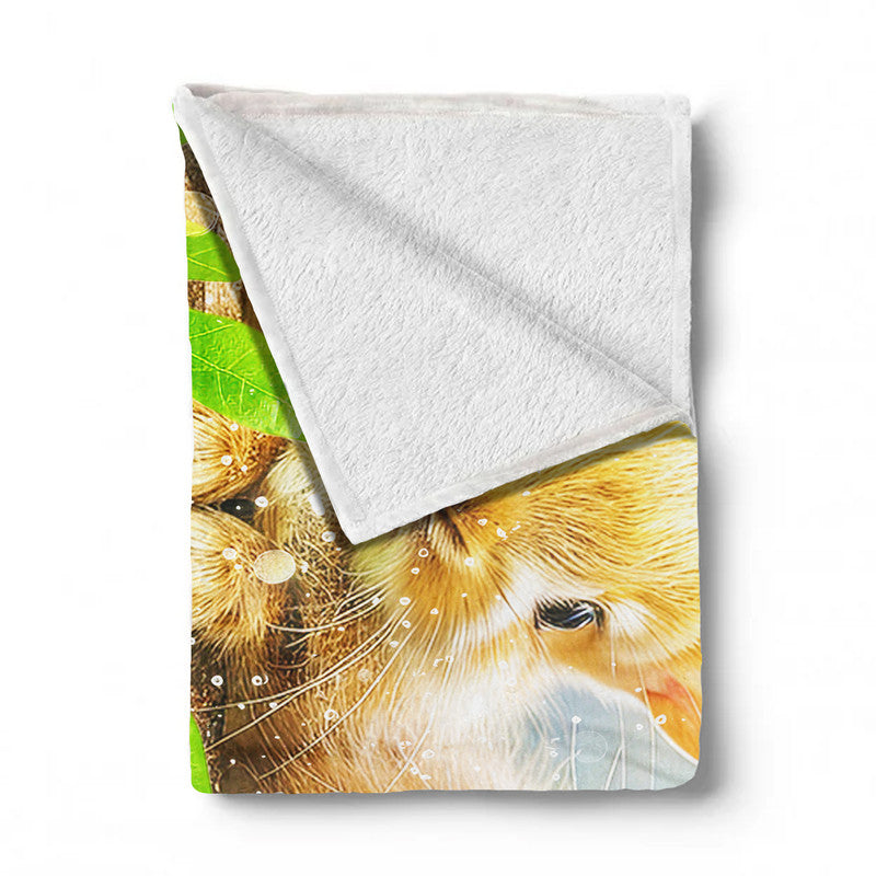 Baby Rabbit Light Weight Fleece Blanket