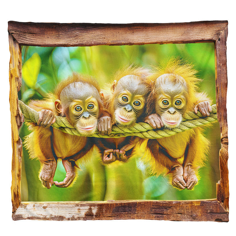 Baby Orangutang Light Weight Fleece Blanket