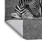 Baby Zebra Resting Light Weight Fleece Blanket by Annette Heymans