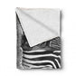 Baby Zebra Resting Light Weight Fleece Blanket by Annette Heymans
